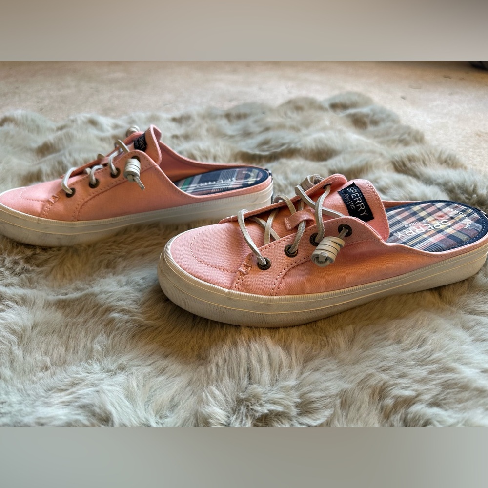 Sperry Crest Vibe canvas mule size 6.5